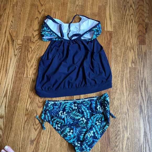 Yonique Tankini Swimsuits for Women Tummy Control Two Piece Swimwear - Picture 5 of 7